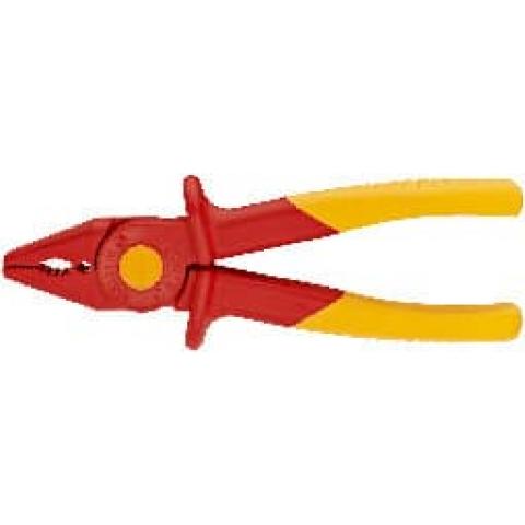 Flachrundzange aus Kunststoff, isolierend KNIPEX