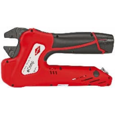 KNIPEX eCrimp Elektromechanische Crimp-Systemzange für auswechselbare Crimpeinsätze KNIPEX