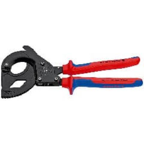 Kabelschneider (Ratschenprinzip) für stahlarmierte Kabel (SWA-Kabel) KNIPEX