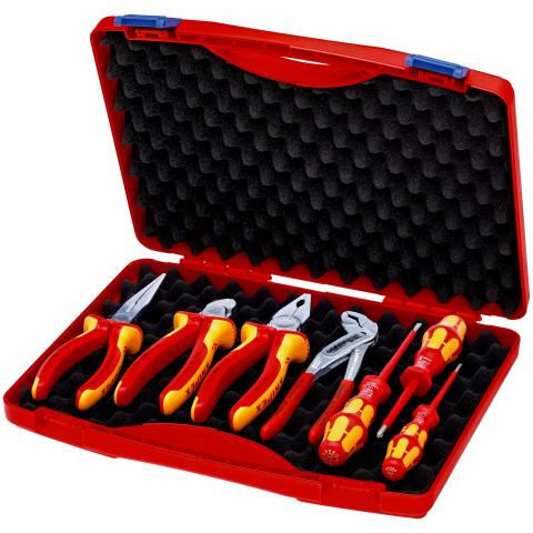 Werkzeug-Box "RED" Elektro Set 2, 7-teilig KNIPEX