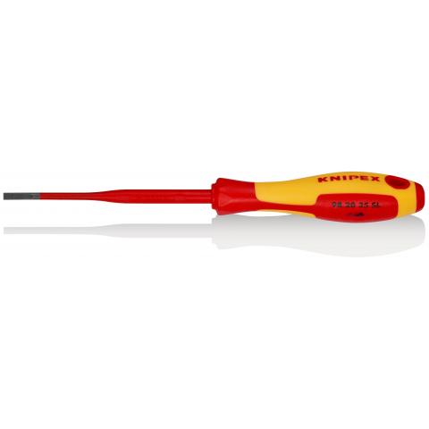 Schraubendreher (Slim) für Schlitzschrauben KNIPEX