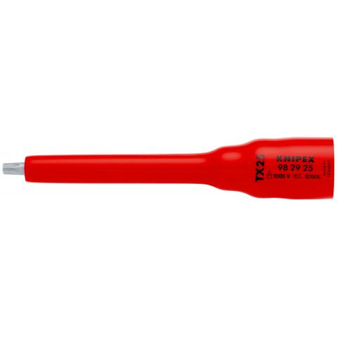 Steckschlüsseleinsätze für Torx-Schrauben, mit Innenvierkant 3/8" KNIPEX