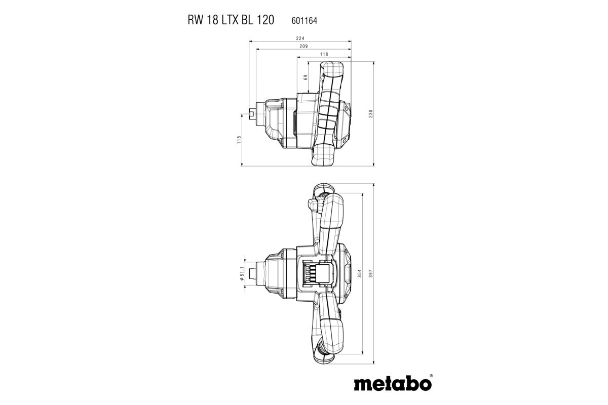 RW 18 LTX BL 120 (601164850) Akku-Rührwerk - MELTEC GmbH