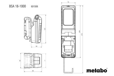BSA 18-1000 (601508850) Akku-Baustrahler