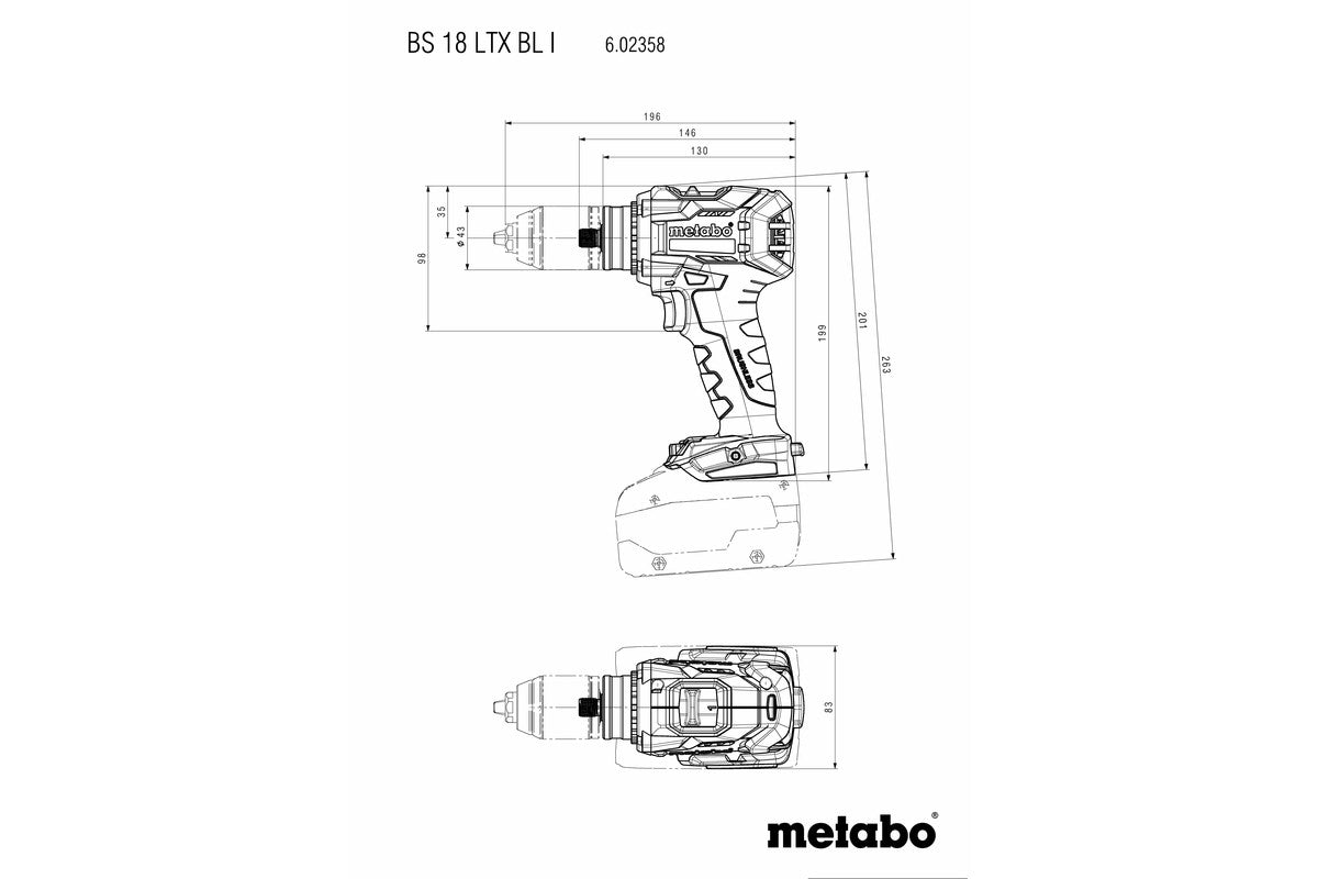 BS 18 LTX BL I (602358660) Akku-Bohrschrauber