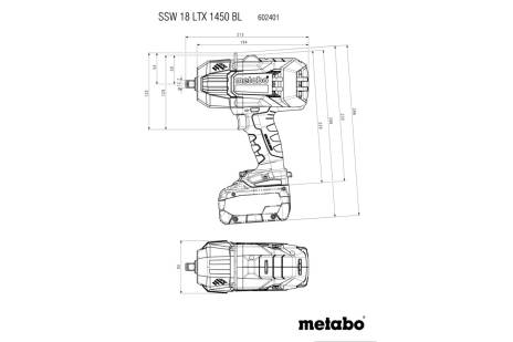 SSW 18 LTX 1450 BL (602401660) Akku-Schlagschrauber