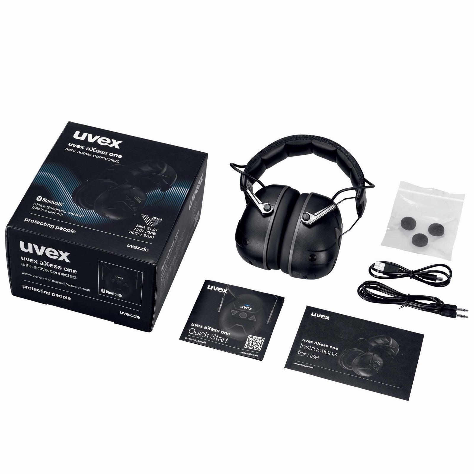 uvex aXess one aktiver Bluetooth Kapselgehörschutz SNR 31 dB