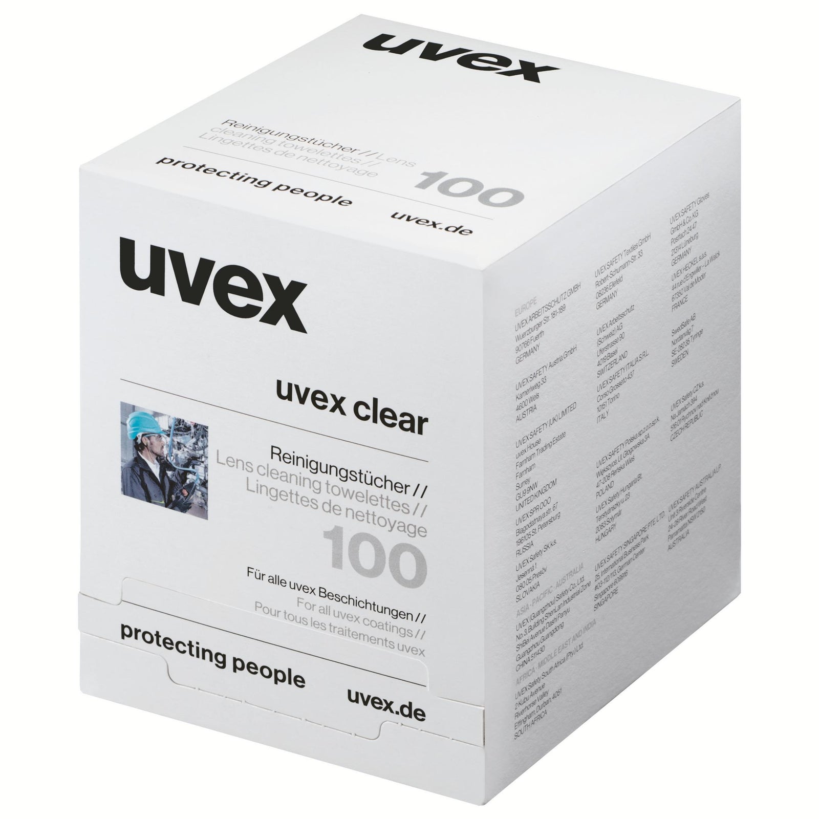 uvex Feuchtreinigungstücher 100 Stück