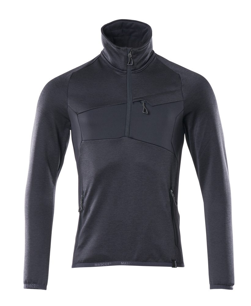 Fleecejacke mit kurzem Reißverschluss 18003-316