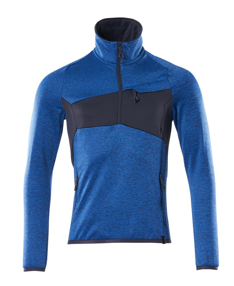 Fleecejacke mit kurzem Reißverschluss 18003-316