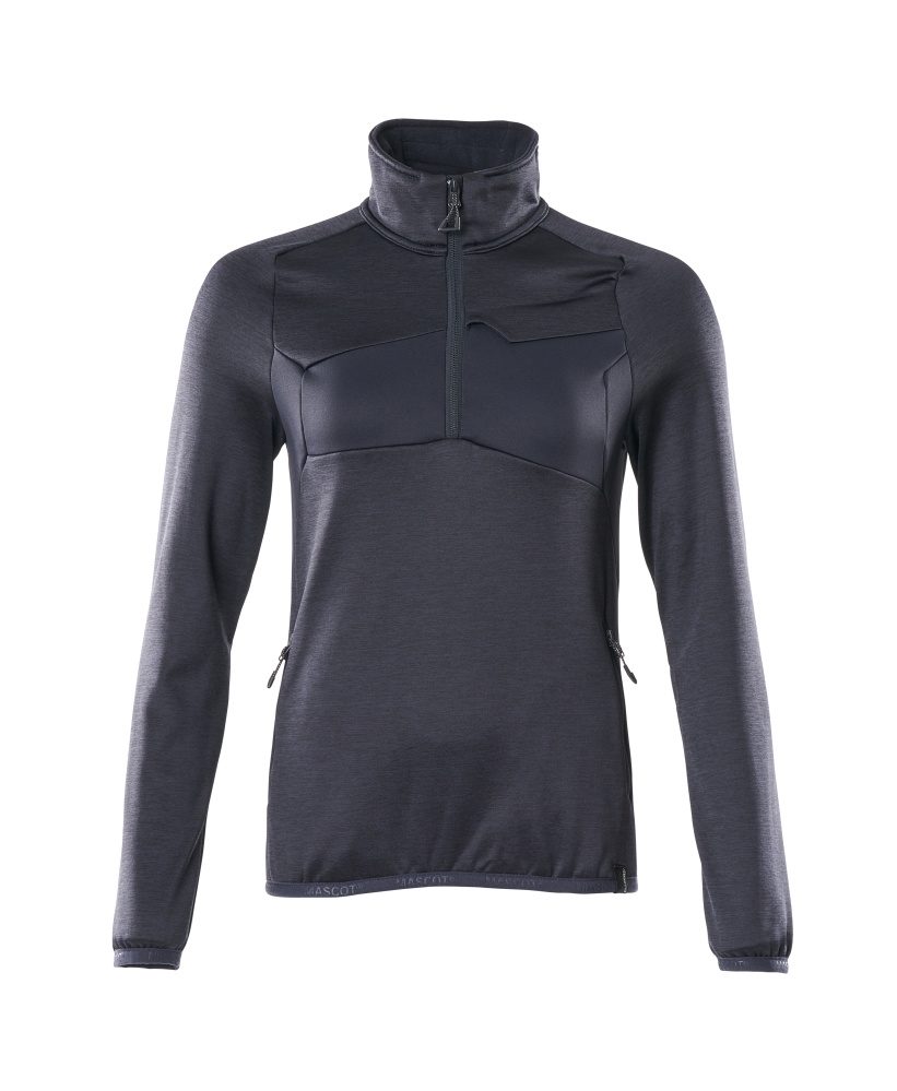 Fleecejacke mit kurzem Reißverschluss 18053-316