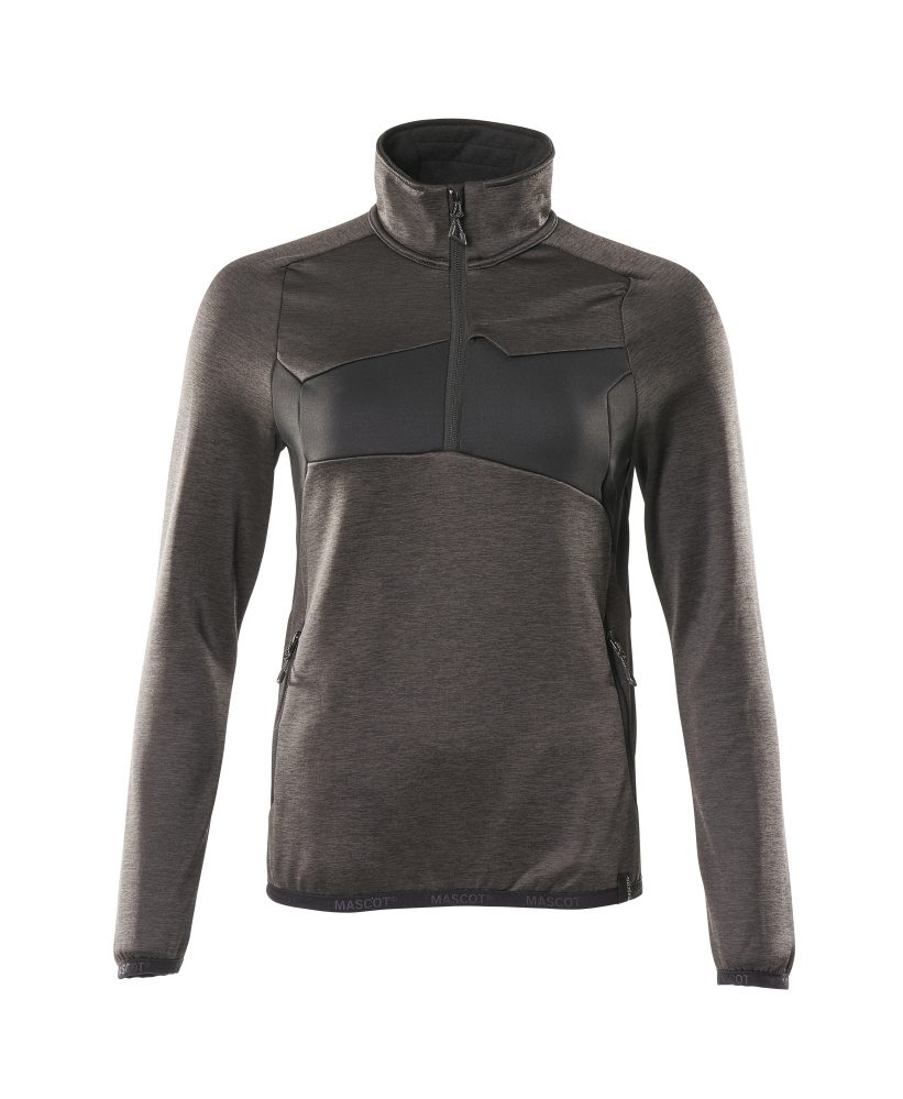 Fleecejacke mit kurzem Reißverschluss 18053-316