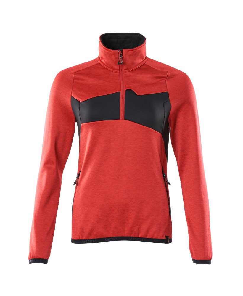 Fleecejacke mit kurzem Reißverschluss 18053-316