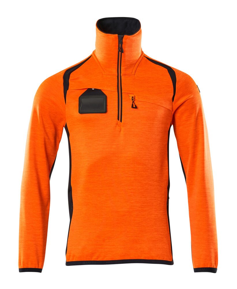 Fleecejacke mit kurzem Reißverschluss 19303-316 - MELTEC GmbH