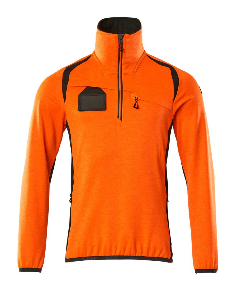 Fleecejacke mit kurzem Reißverschluss 19303-316 - MELTEC GmbH