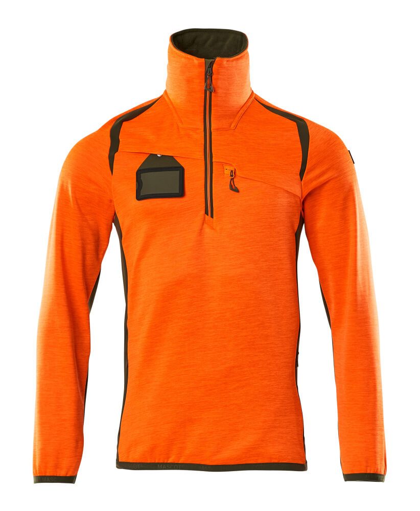 Fleecejacke mit kurzem Reißverschluss 19303-316 - MELTEC GmbH