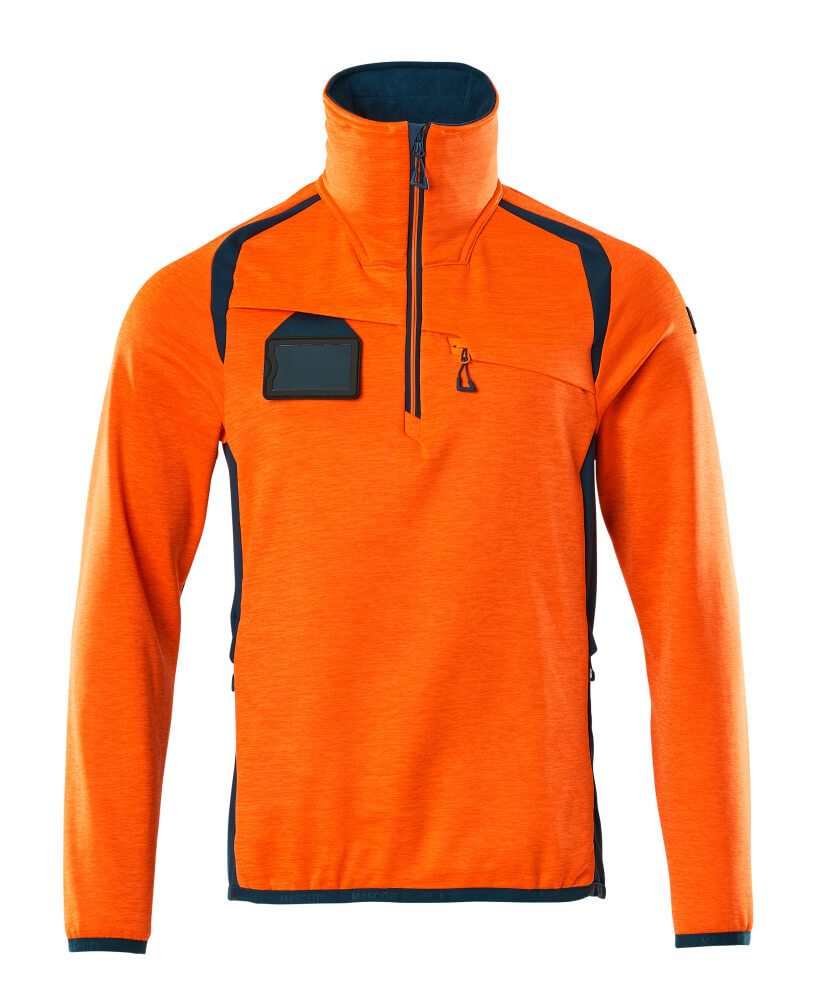 Fleecejacke mit kurzem Reißverschluss 19303-316 - MELTEC GmbH