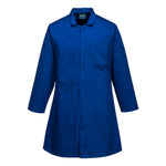 Herrenkittel für die Lebensmittelindustrie mit einer innenliegende Tasche - Royalblau