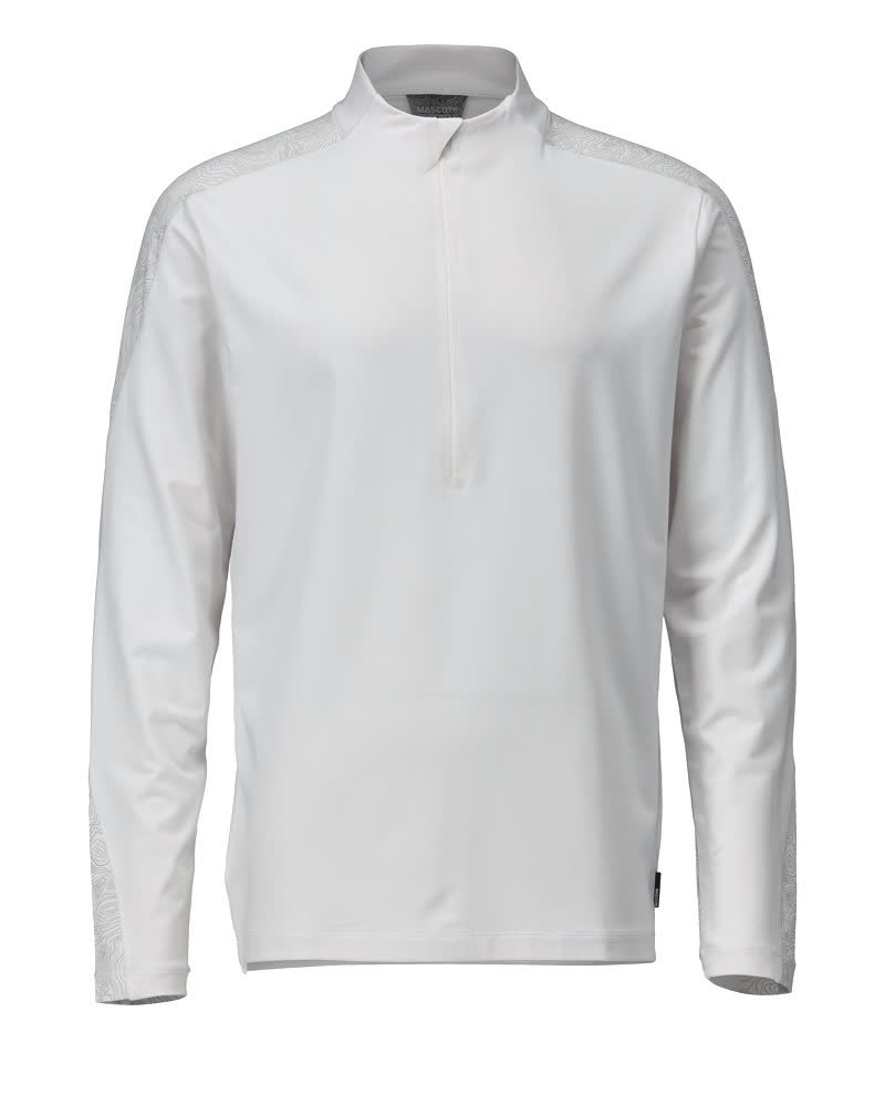 T-Shirt, Langarm, mit kurzem Reißverschluss 22681-618
