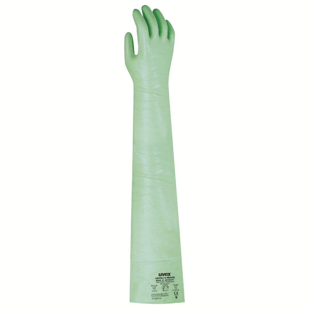 uvex rubiflex S NB80S Chemikalienschutzhandschuh (10 Paar)
