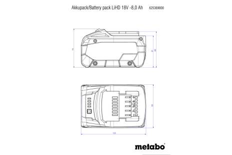 LiHD Akkupack 18 V - 10,0 Ah (625549000)