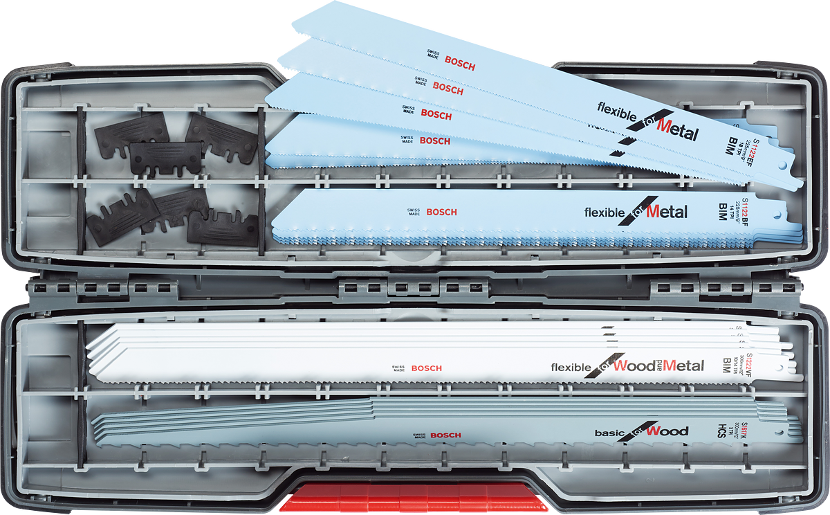 Bosch 20-teiliges Säbelsägeblatt-Set, ToughBox für Wood and Metal