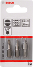 Bosch Dreiteiliges Schrauberbit-Set, Extra Hard
