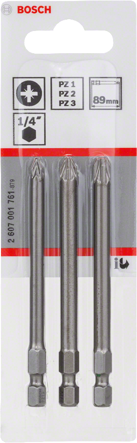 Bosch 3tlg. Schrauberbit-Set Extra-Hart