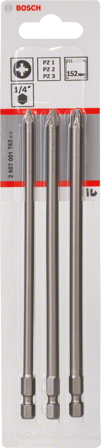 Bosch 3tlg. Schrauberbit-Set Extra-Hart