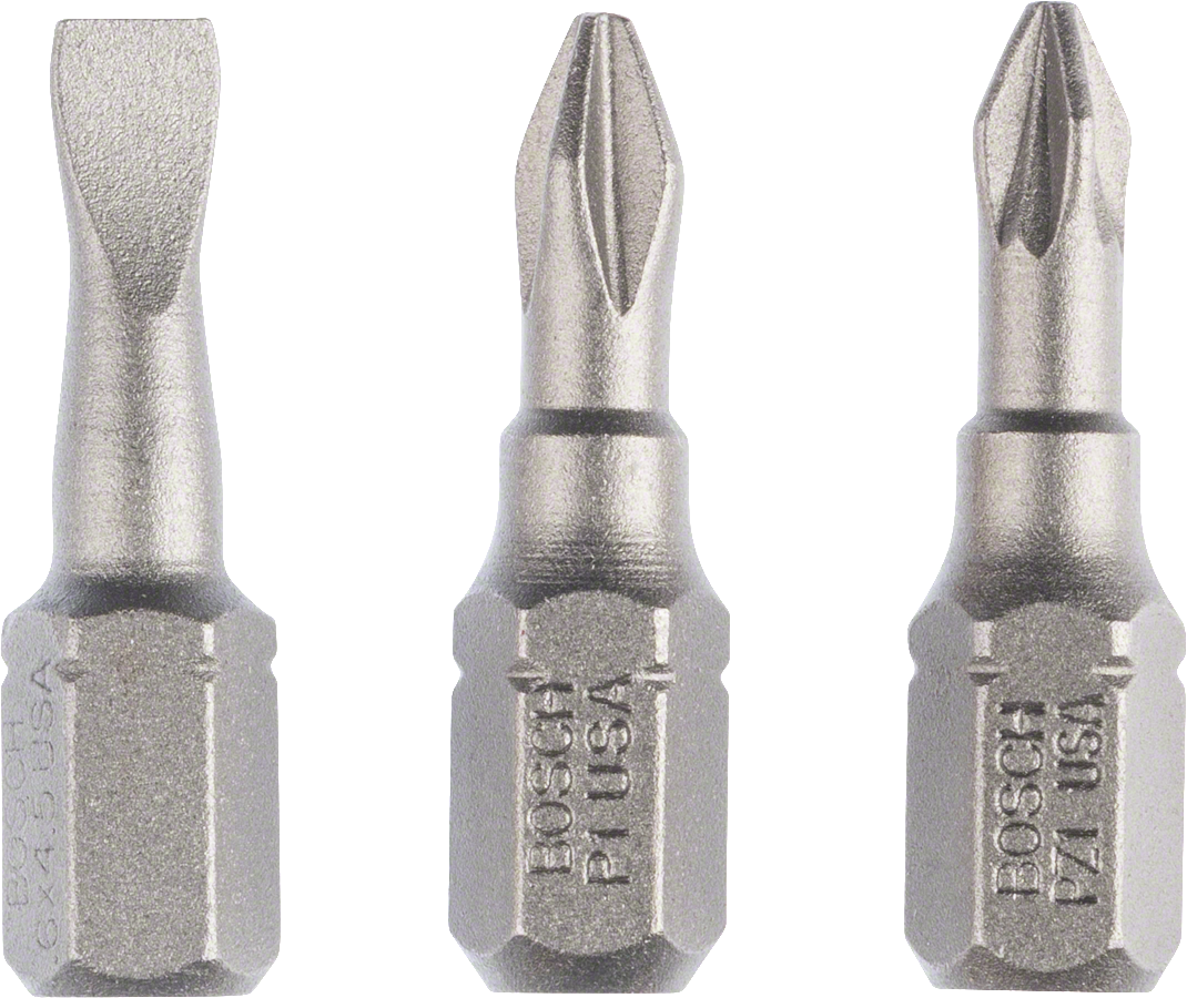 Bosch 3tlg. Schrauberbit-Set Extra-Hart (gemischt)