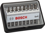 Bosch 8-teiliges Schrauberbit-Set, Robust Line, Sx T, Extra Hard-Ausführung