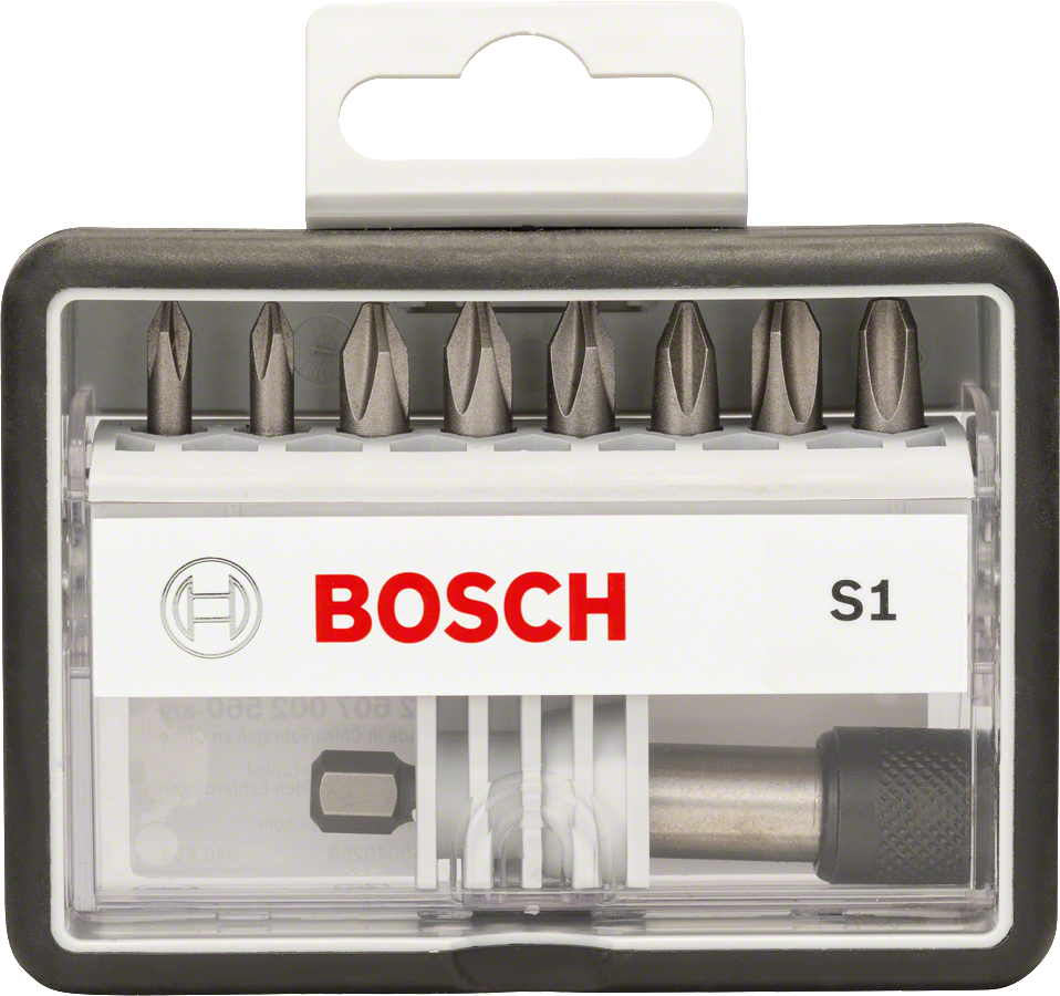 Bosch 8-teiliges Schrauberbit-Set, Robust Line, Sx PH, Extra Hard-Ausführung