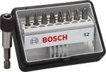 Bosch 8-teiliges Schrauberbit-Set, Robust Line, Sx PZ, Extra Hard-Ausführung