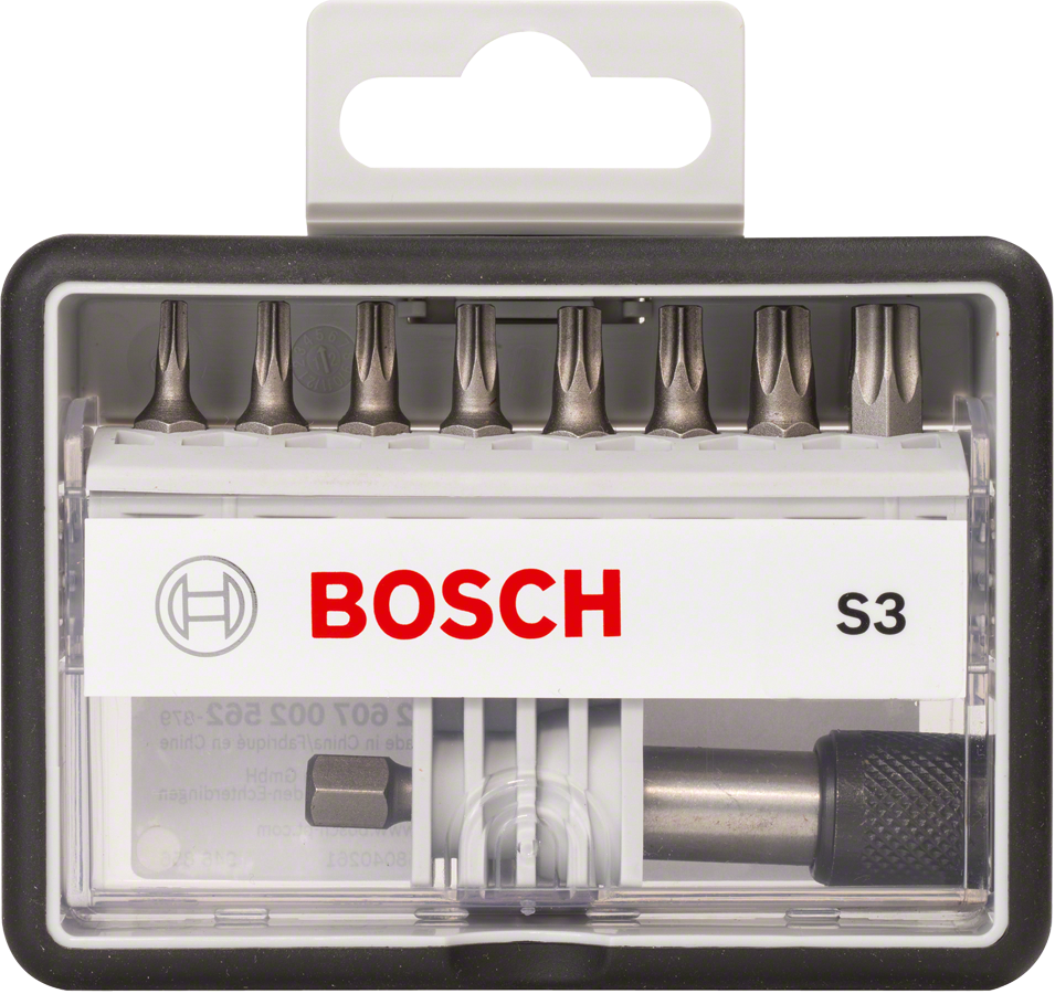 Bosch 8-teiliges Schrauberbit-Set, Robust Line, Sx T, Extra Hard-Ausführung