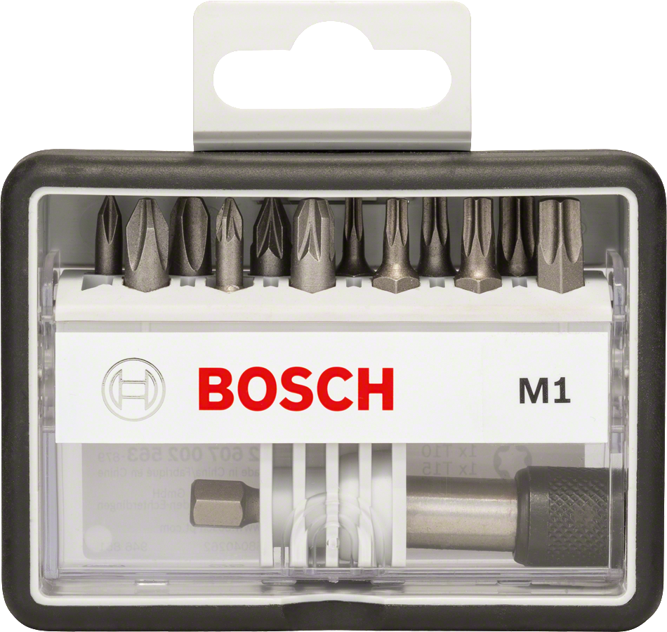 Bosch 8-teiliges Schrauberbit-Set, Robust Line, Sx PH/PZ, Extra Hard-Ausführung