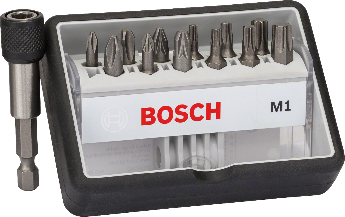 Bosch 8-teiliges Schrauberbit-Set, Robust Line, Sx PH/PZ, Extra Hard-Ausführung