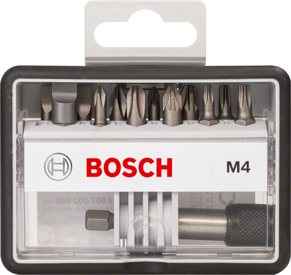 Bosch 8-teiliges Schrauberbit-Set, Robust Line, Sx PH/PZ, Extra Hard-Ausführung