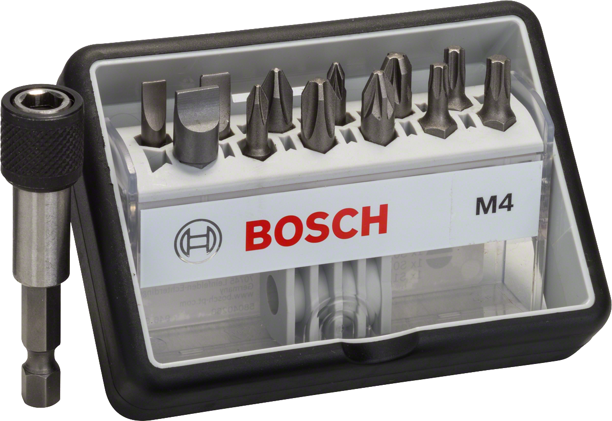 Bosch 8-teiliges Schrauberbit-Set, Robust Line, Sx PH/PZ, Extra Hard-Ausführung