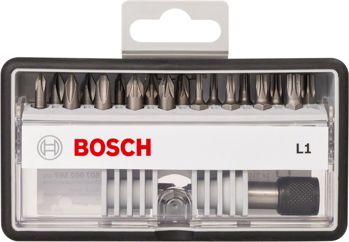 Bosch 12+1-teiliges Schrauberbit-Set, Robust Line, M T, Extra Hard-Ausführung
