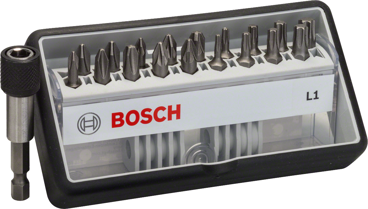 Bosch 12+1-teiliges Schrauberbit-Set, Robust Line, M T, Extra Hard-Ausführung