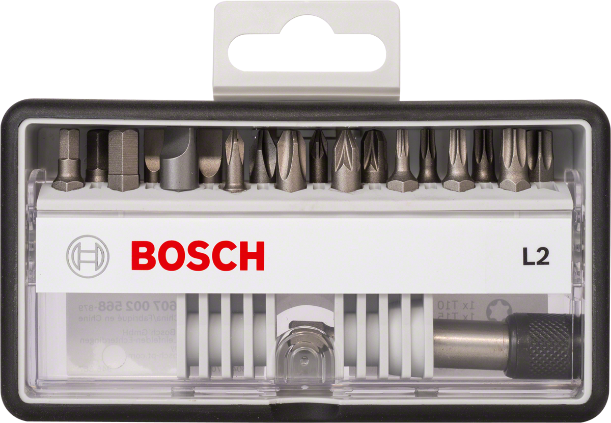 Bosch 12+1-teiliges Schrauberbit-Set, Robust Line, M T, Extra Hard-Ausführung