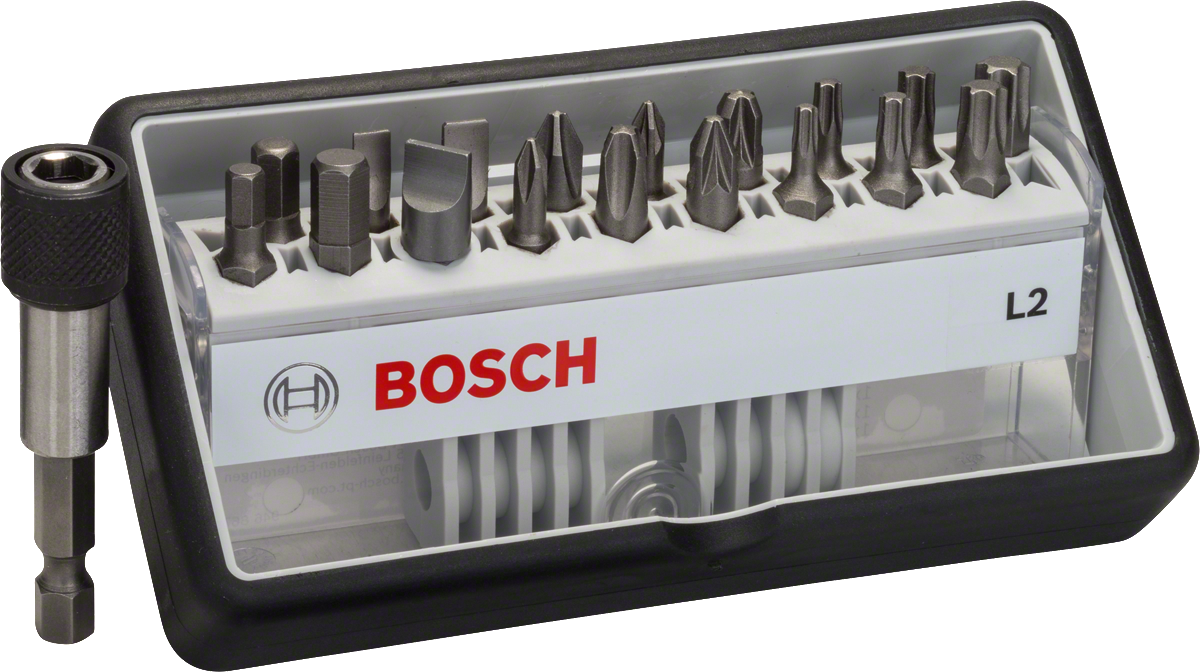 Bosch 12+1-teiliges Schrauberbit-Set, Robust Line, M T, Extra Hard-Ausführung