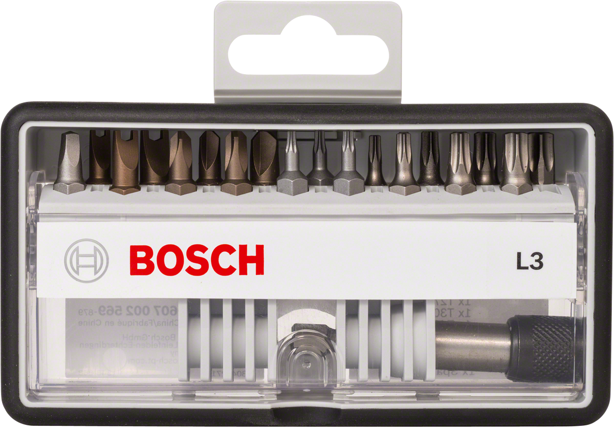 Bosch 12+1-teiliges Schrauberbit-Set, Robust Line, M T, Extra Hard-Ausführung