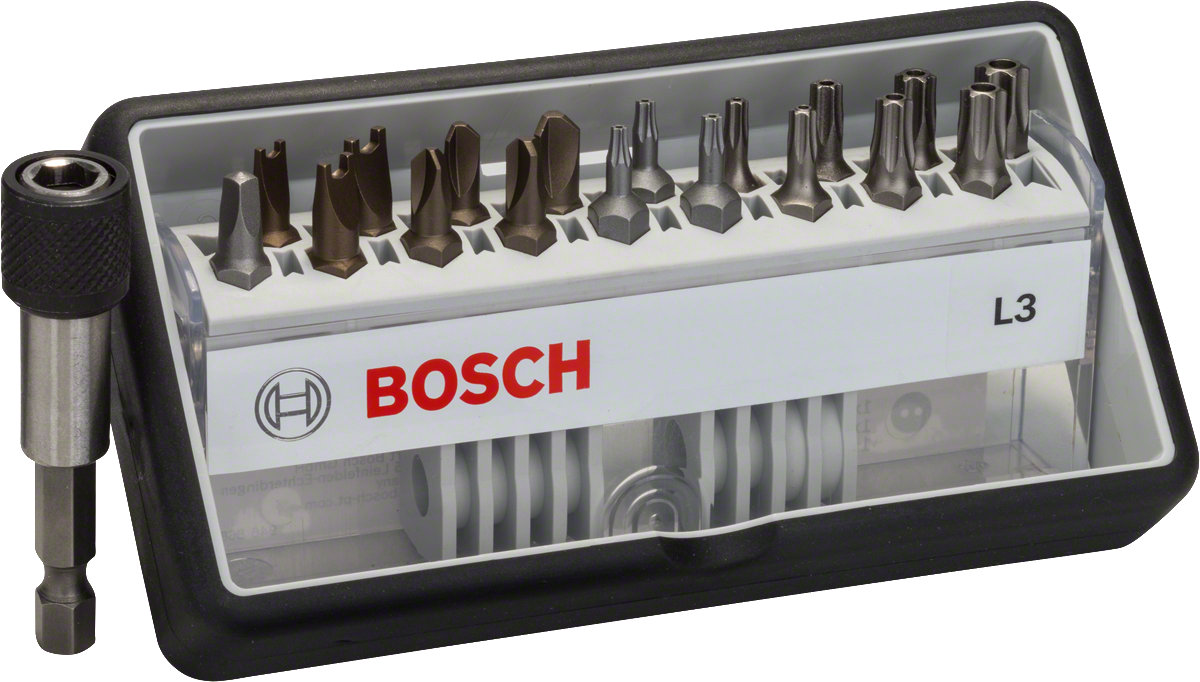 Bosch 12+1-teiliges Schrauberbit-Set, Robust Line, M T, Extra Hard-Ausführung