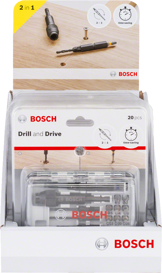 Bosch 20tlg. Schrauberbit-Set Drill&Drive
