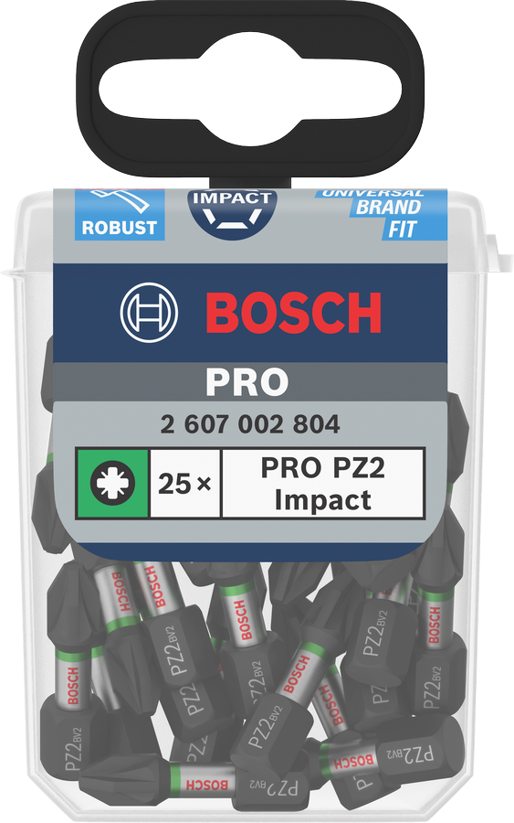 Bosch Pro Pozidriv Impact Bit, PZ2, 90 mm