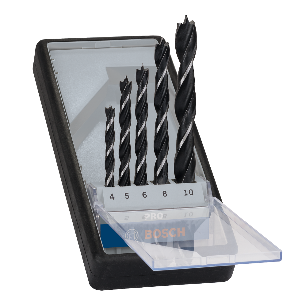 Bosch PRO Wood Holzspiralbohrer Set. 5-tlg.
