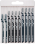 Bosch 10tlg. Stichsägeblatt-Set Basic for Wood