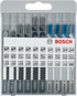 Bosch 10tlg. Stichsägeblatt-Set Basic for Metal and Wood