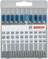 Bosch 10tlg. Stichsägeblatt-Set Basic for Metal